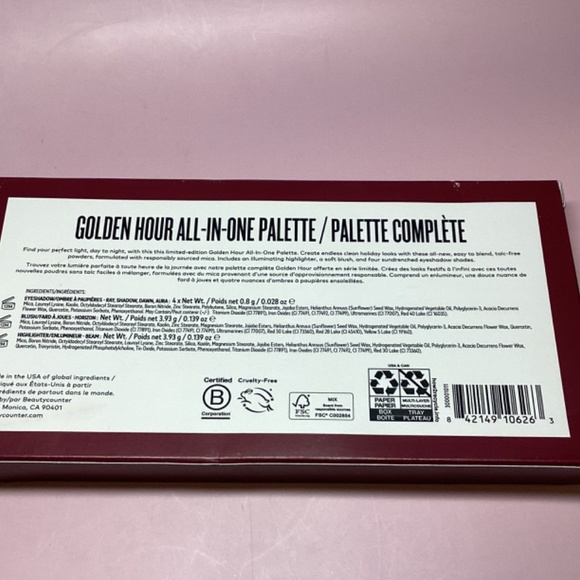 BeautyCounter Golden Hour All-In One Palette Discontinued New with Box - Picture 3 of 3